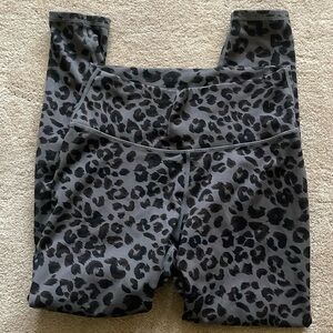 Varley grey/black animal print leggings lightly used